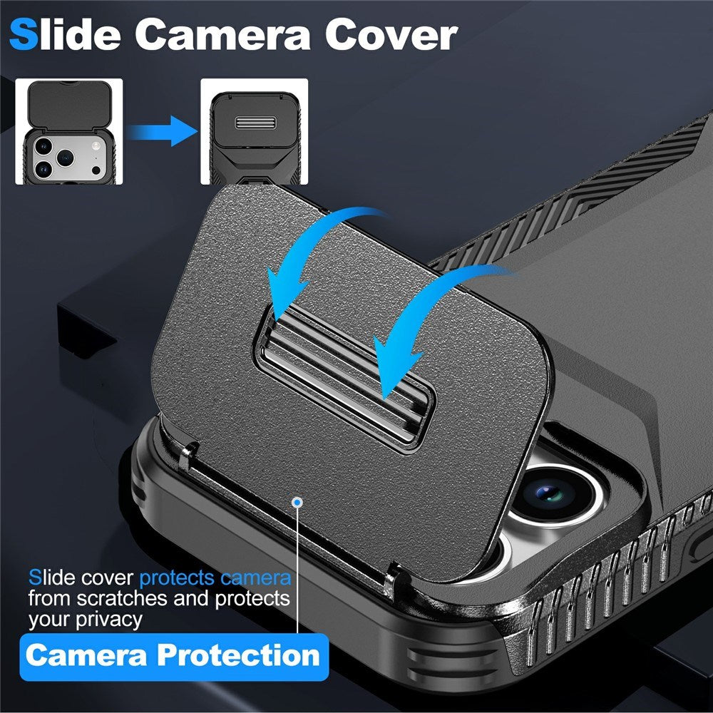 iPhone 18 Pro / 17 Pro EIDERWOOD Hybrid Plast Skal m. Cam Slider - Svart