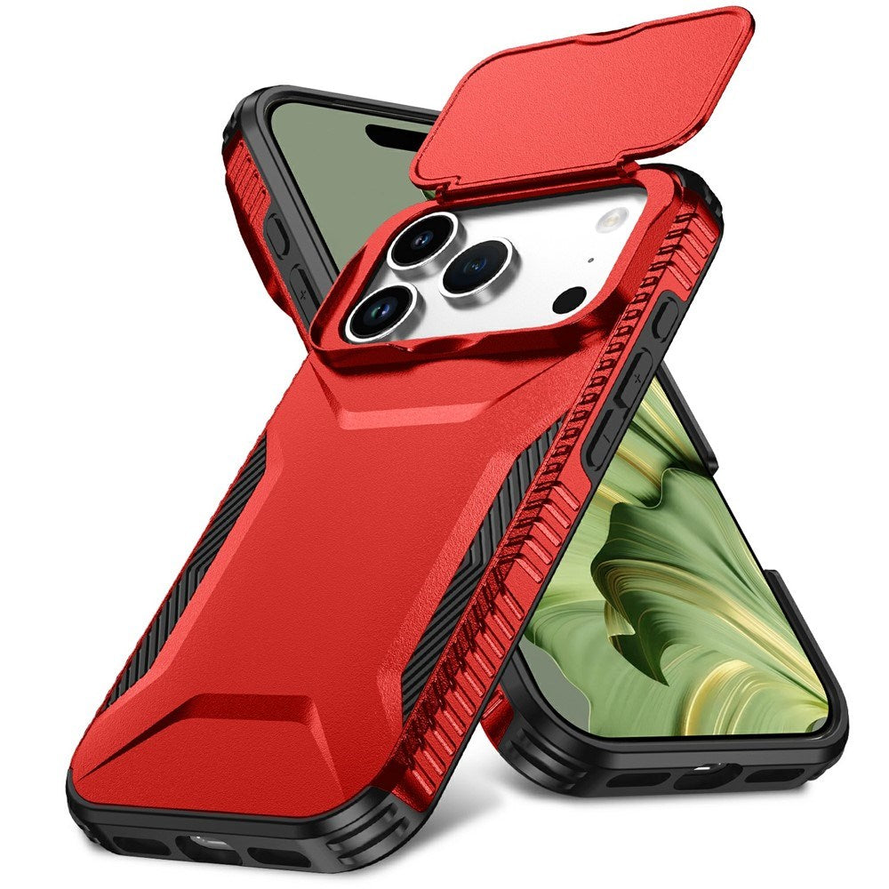iPhone 18 Pro / 17 Pro EIDERWOOD Hybrid Plast Skal m. Cam Slider - Röd