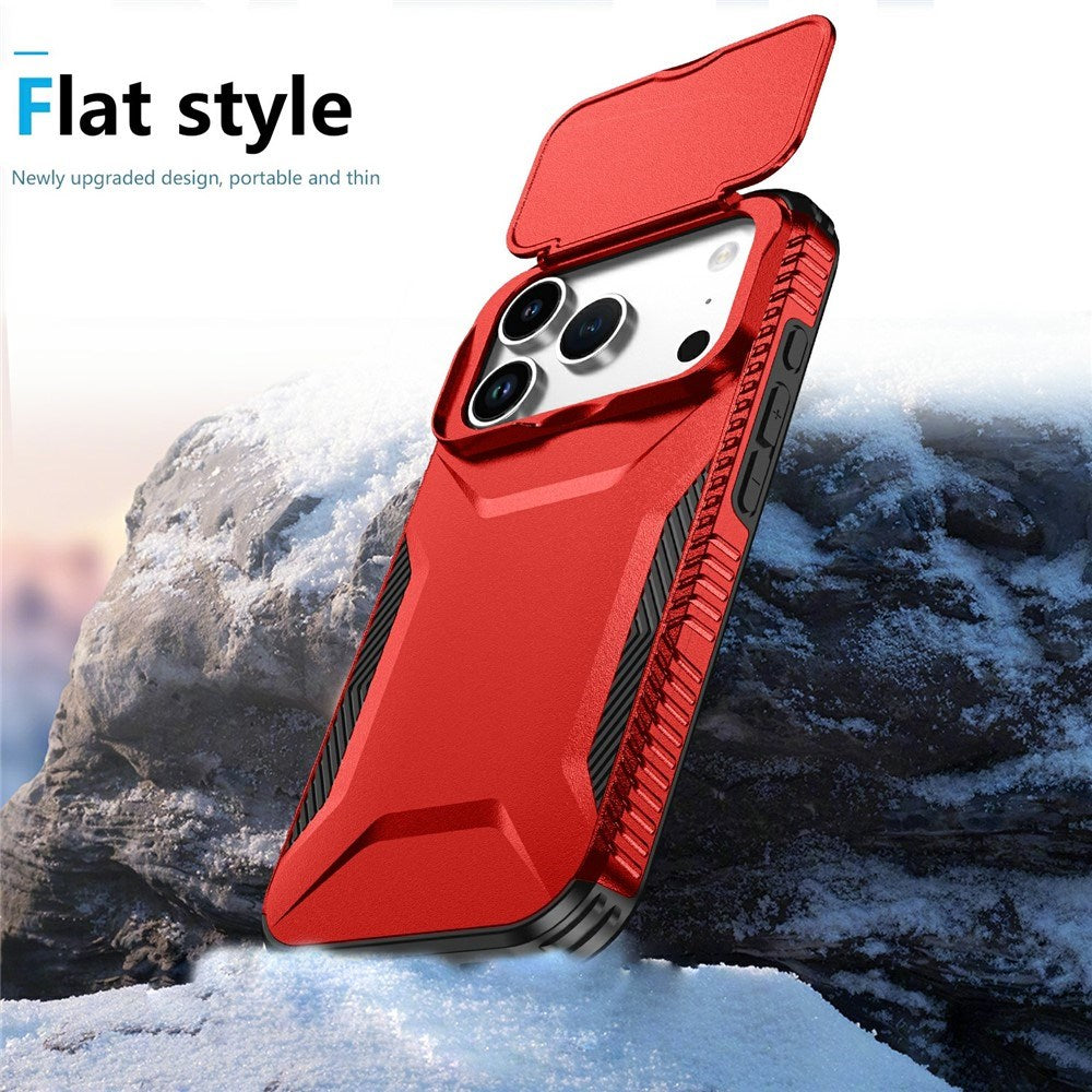 iPhone 18 Pro / 17 Pro EIDERWOOD Hybrid Plast Skal m. Cam Slider - Röd