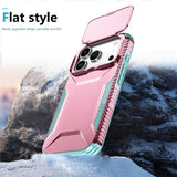 iPhone 18 Pro / 17 Pro EIDERWOOD Hybrid Plast Skal m. Cam Slider - Rosa / Turkos
