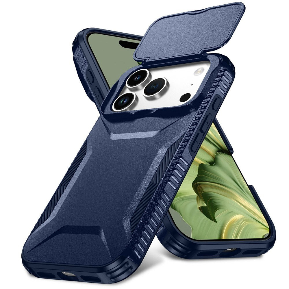 iPhone 18 Pro / 17 Pro EIDERWOOD Hybrid Plast Skal m. Cam Slider - Blå