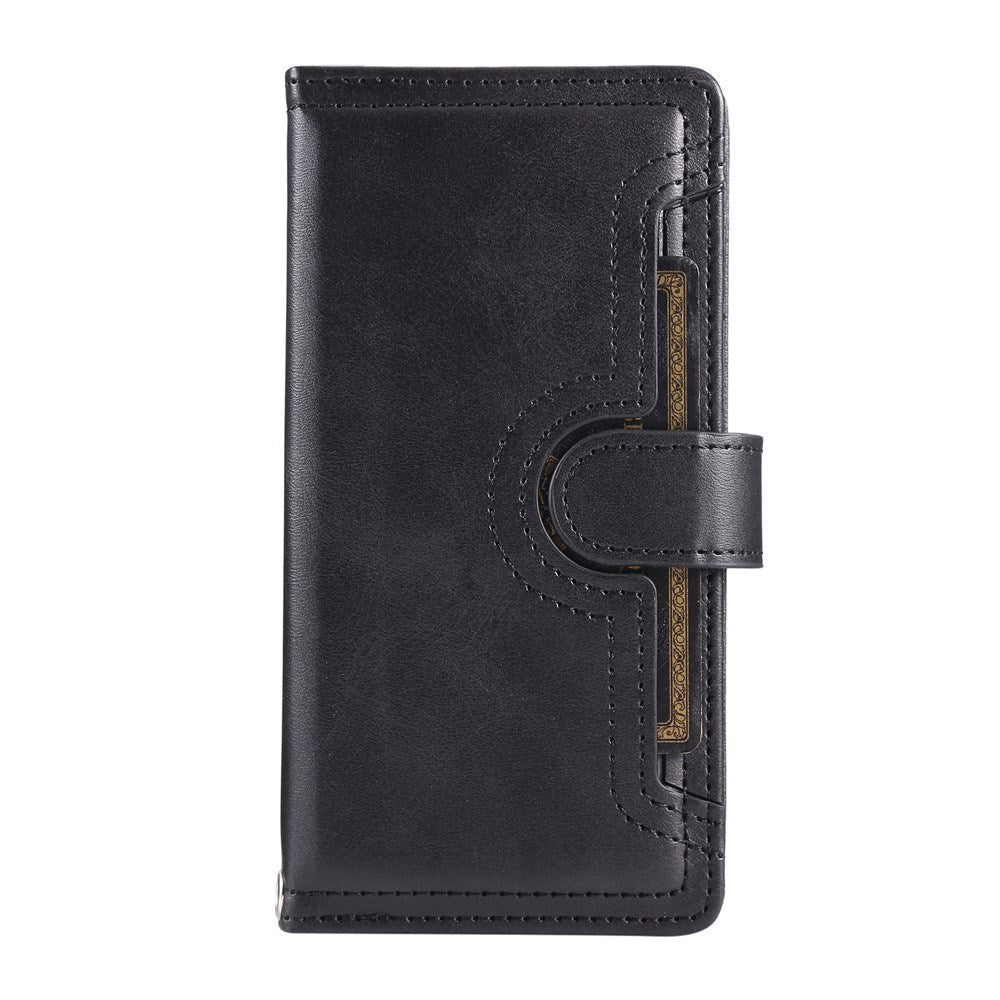 iPhone 18 Pro / 17 Pro EIDERWOOD Konstläder Fodral m. Plånbok - Svart