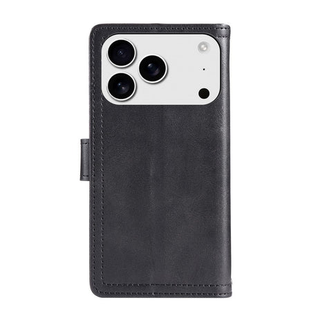 iPhone 18 Pro Max / 17 Pro Max EIDERWOOD Konstläder Fodral m. Plånbok - Svart