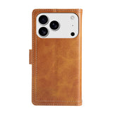 iPhone 18 Pro Max / 17 Pro Max EIDERWOOD Konstläder Fodral m. Plånbok - Ljusbrun