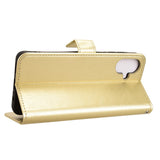 EIDERWOOD Samsung Galaxy A07 Konstläder Flip Fodral m. Rem - Guld