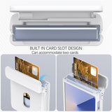 EIDERWOOD Samsung Galaxy Z Flip7 FE / Flip6 Hårt Plast Skal m. Korthållare - Vit