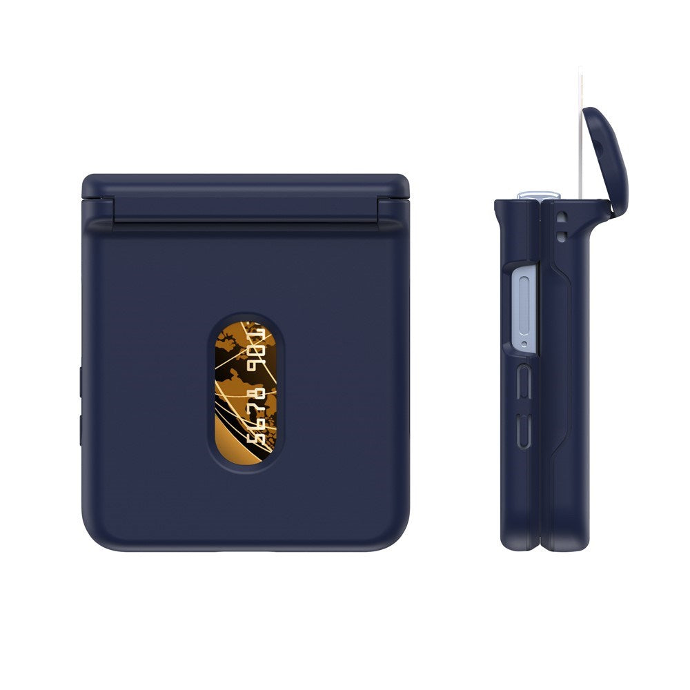 EIDERWOOD Samsung Galaxy Z Flip7 FE / Flip6 Hårt Plast Skal m. Korthållare - Blå