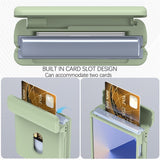 EIDERWOOD Samsung Galaxy Z Flip7 FE / Flip6 Hårt Plast Skal m. Korthållare - Grön