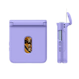 EIDERWOOD Samsung Galaxy Z Flip7 FE / Flip6 Hårt Plast Skal m. Korthållare - Lila