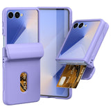 EIDERWOOD Samsung Galaxy Z Flip7 Hårt Plast Skal m. Korthållare - Lila