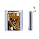 EIDERWOOD Samsung Galaxy Z Flip7 Hårt Plast Skal m. Korthållare - Genomskinlig