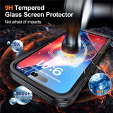 iPhone 18 Pro Max / 17 Pro Max Hybrid Plast Skal m. Inbyggt Skärmskydd - MagSafe Kompatibel - Transparent / Svart