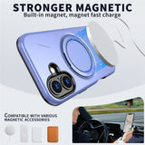 EIDERWOOD iPhone 17 Skal med Roterande Kickstand - MagSafe Kompatibel - Lila