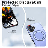 EIDERWOOD iPhone 17 Skal med Roterande Kickstand - MagSafe Kompatibel - Lila