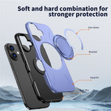 EIDERWOOD iPhone 17 Skal med Roterande Kickstand - MagSafe Kompatibel - Lila