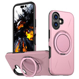 EIDERWOOD iPhone 17 Skal med Roterande Kickstand - MagSafe Kompatibel - Rosa