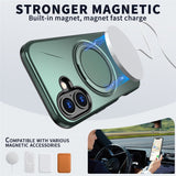 EIDERWOOD iPhone 17 Skal med Roterande Kickstand - MagSafe Kompatibel - Grön