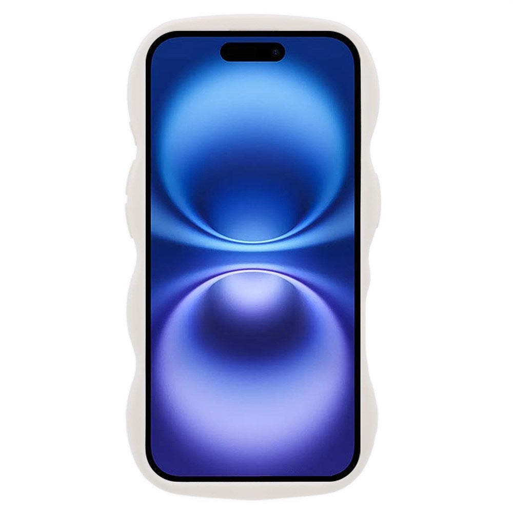 EIDERWOOD iPhone 17 Flexibelt Plast Wavy Skal - Vit