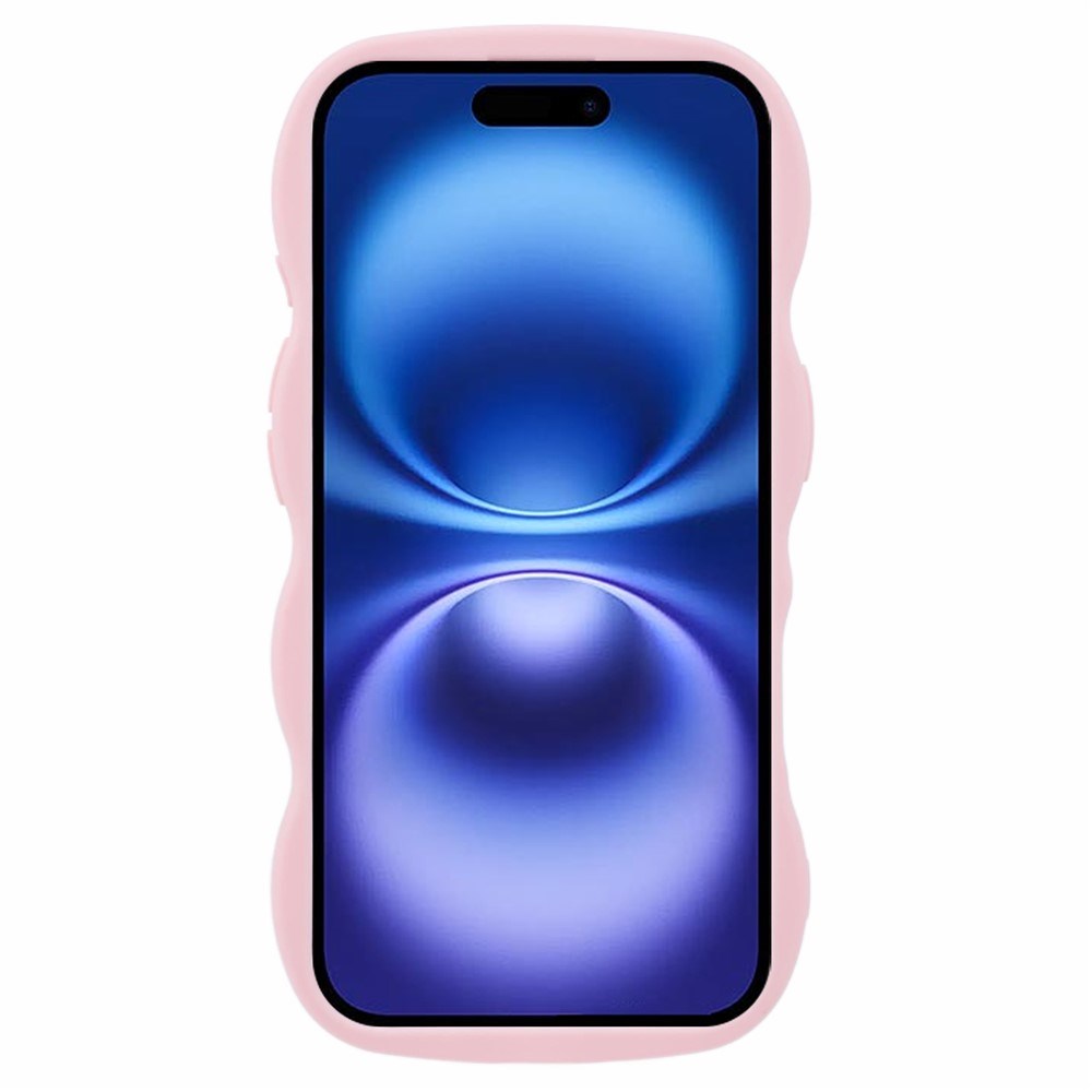EIDERWOOD iPhone 17 Flexibelt Plast Wavy Skal - Rosa