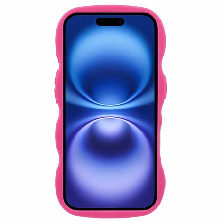 EIDERWOOD iPhone 17 Flexibelt Plast Wavy Skal - Pink