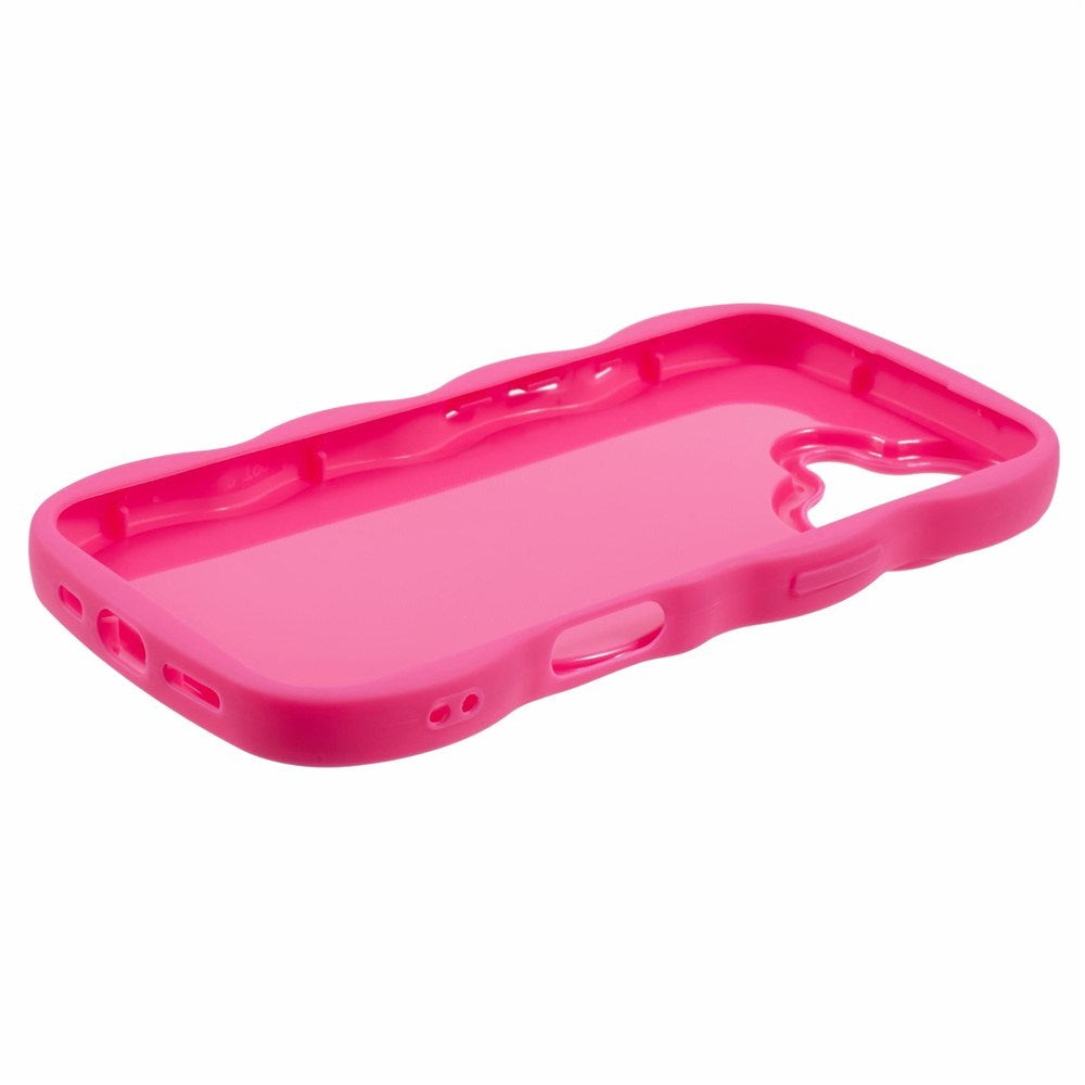 EIDERWOOD iPhone 17 Flexibelt Plast Wavy Skal - Pink