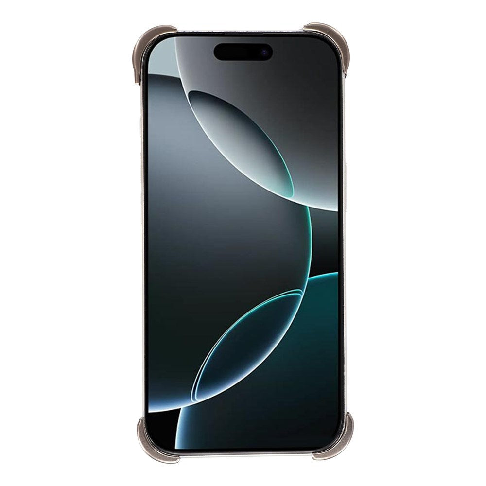 iPhone 16 Pro Tvådelat Metall Bumper Skal m. Stödfunktion & Linsskydd - Titanium