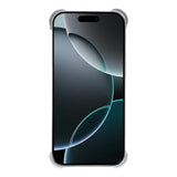 iPhone 16 Pro Tvådelat Metall Bumper Skal m. Stödfunktion & Linsskydd - Silver