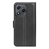 EIDERWOOD Honor 400 Smart Konstläder Flip Fodral m. Korthållare & Ställfunktion - Svart