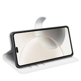 EIDERWOOD Honor 400 Smart Konstläder Flip Fodral m. Korthållare & Ställfunktion - Vit