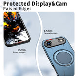 EIDERWOOD iPhone Air Skal med Roterande Kickstand - MagSafe Kompatibel - Blå