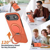 EIDERWOOD iPhone Air Skal med Roterande Kickstand - MagSafe Kompatibel - Orange