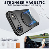 EIDERWOOD iPhone Air Skal med Roterande Kickstand - MagSafe Kompatibel - Svart