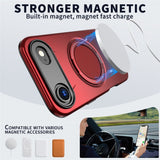 EIDERWOOD iPhone Air Skal med Roterande Kickstand - MagSafe Kompatibel - Röd