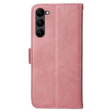 Samsung Galaxy S23 Plånboksfodral med Rem - Imitationsläder - Rosa