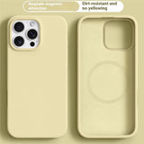 iPhone 16 Pro Max 2-i-1 Silikon & Hård Plast Skal - MagSafe Kompatibel - Gul