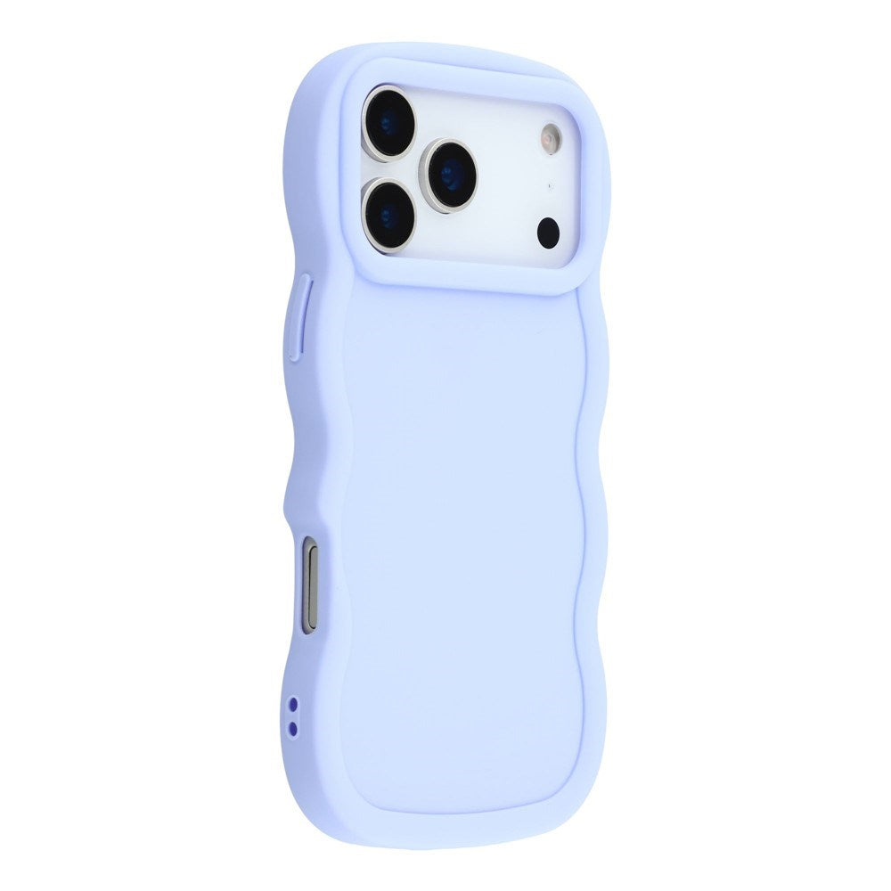 EIDERWOOD iPhone 17 Pro Max Flexibelt Plast Wavy Skal - Lila