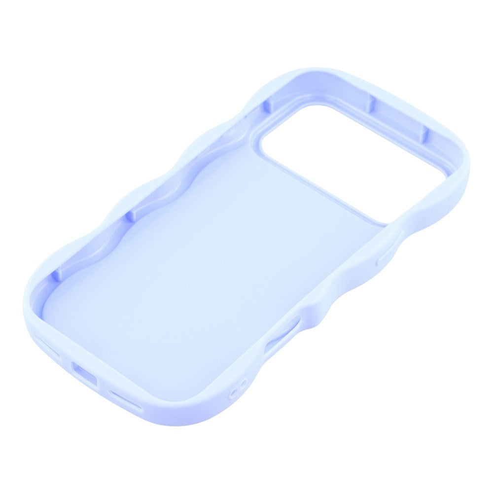 EIDERWOOD iPhone 17 Pro Max Flexibelt Plast Wavy Skal - Lila