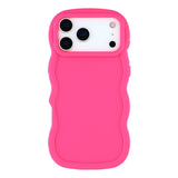 EIDERWOOD iPhone 17 Pro Flexibelt Plast Wavy Skal - Pink