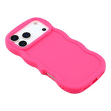 EIDERWOOD iPhone 17 Pro Flexibelt Plast Wavy Skal - Pink