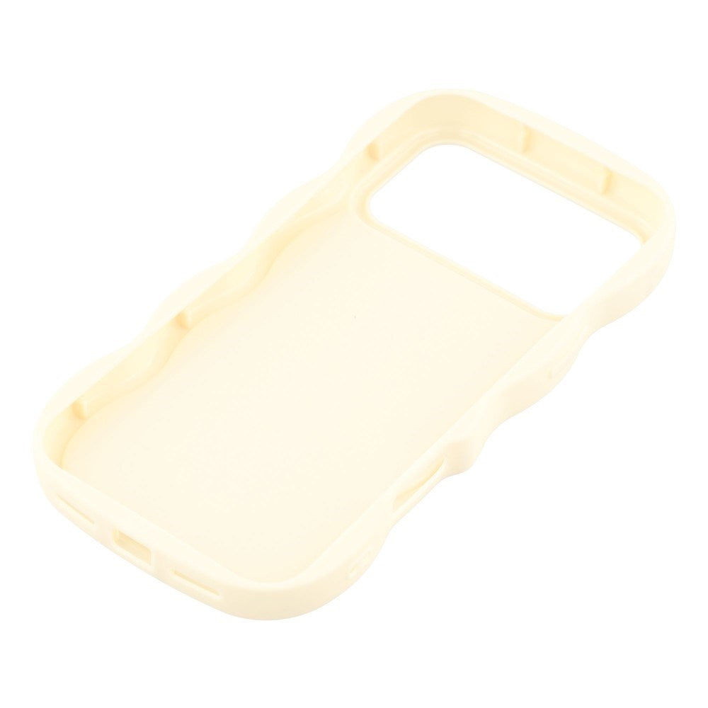 EIDERWOOD iPhone 17 Pro Flexibelt Plast Wavy Skal - Vit
