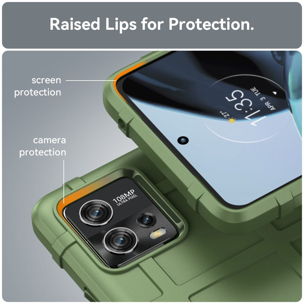 Motorola Moto G72 Rugged Shield Series Tåligt Skal - Grön