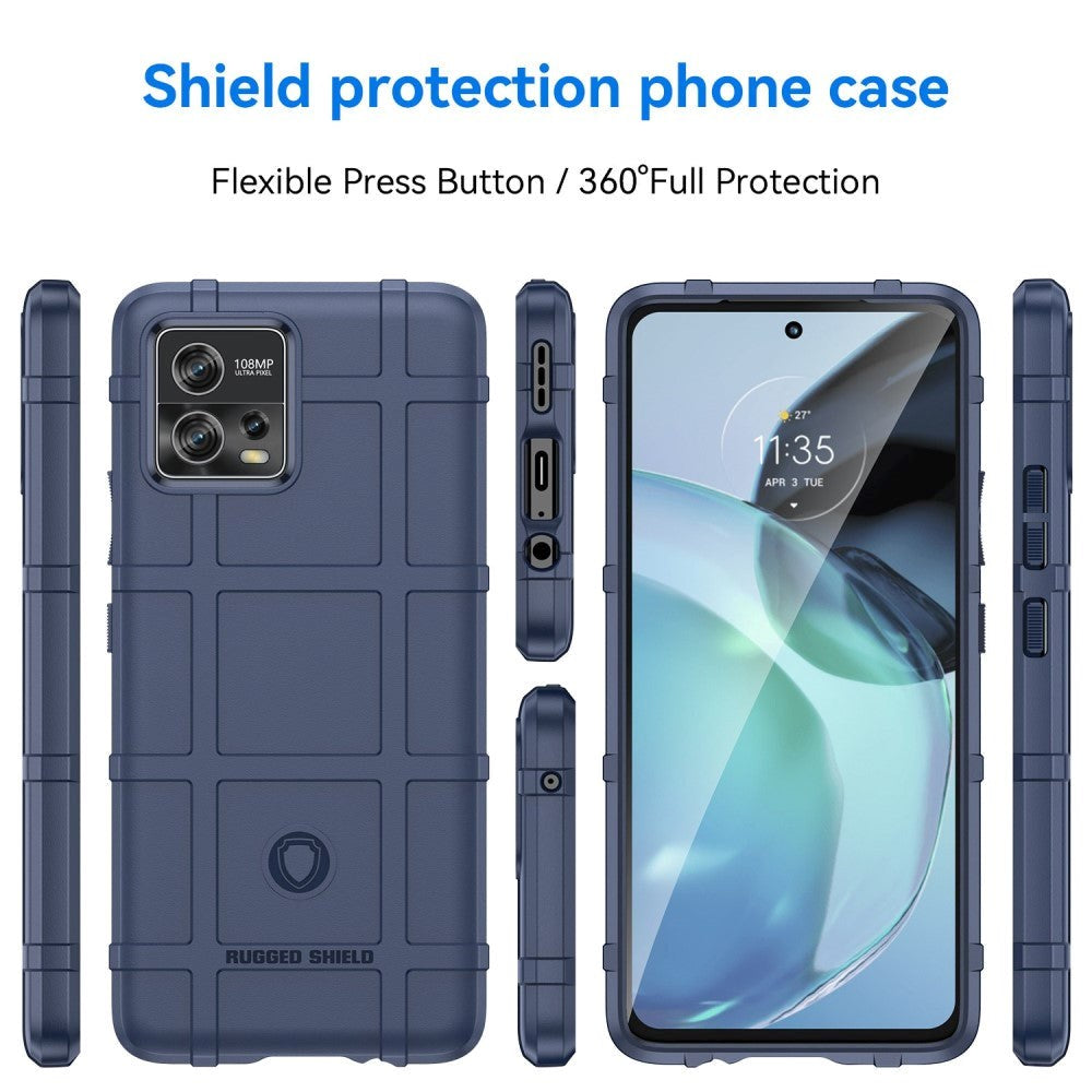 Motorola Moto G72 Rugged Shield Series Tåligt Skal - Blå