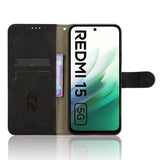 Xiaomi Redmi 15 (5G) EIDERWOOD Konstläder Fodral med Korthållare - Svart