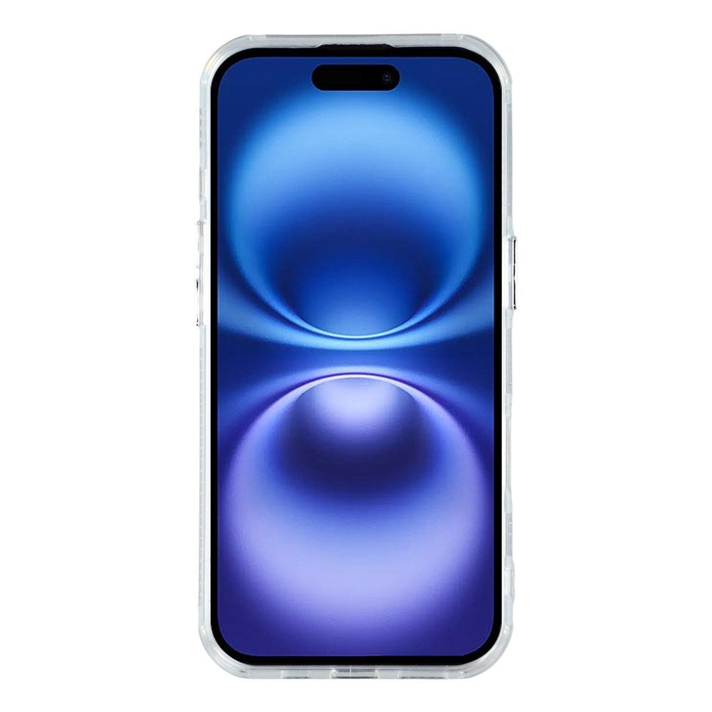 EIDERWOOD iPhone 17 Hybrid Plast Skal m. Inbyggt Kameralinsskydd - Pärlemormönster / Vit