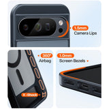 Google Pixel 10 Pro XL TORRAS Ostand L1 Hybrid Skal m. Kickstand – MagSafe Kompatibel – Svart