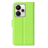 Realme 15 EIDERWOOD Konstläder Fodral med Korthållare & Ställfunktion - Grön