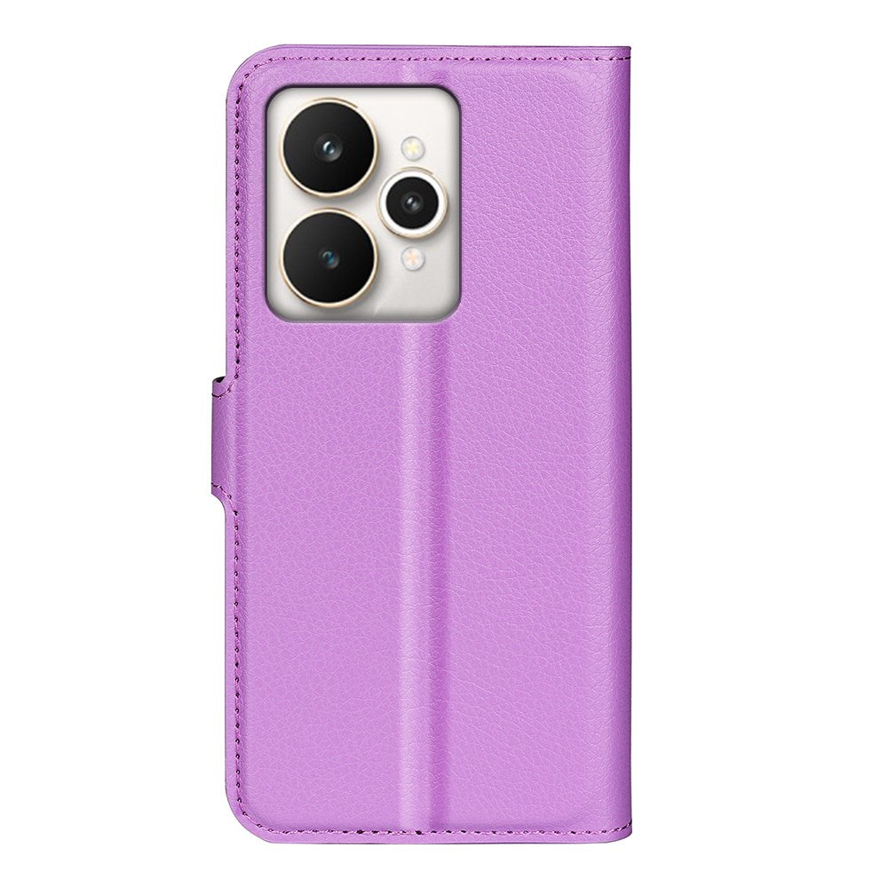 Realme 15 EIDERWOOD Konstläder Fodral med Korthållare & Ställfunktion - Lila