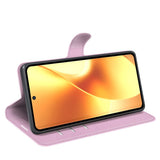 Realme 15 EIDERWOOD Konstläder Fodral med Korthållare & Ställfunktion - Rosa