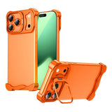 iPhone 17 Pro Tvådelat Metall Bumper Skal m. Stödfunktion & Linsskydd - Orange