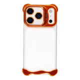 iPhone 17 Pro Tvådelat Metall Bumper Skal m. Stödfunktion & Linsskydd - Orange